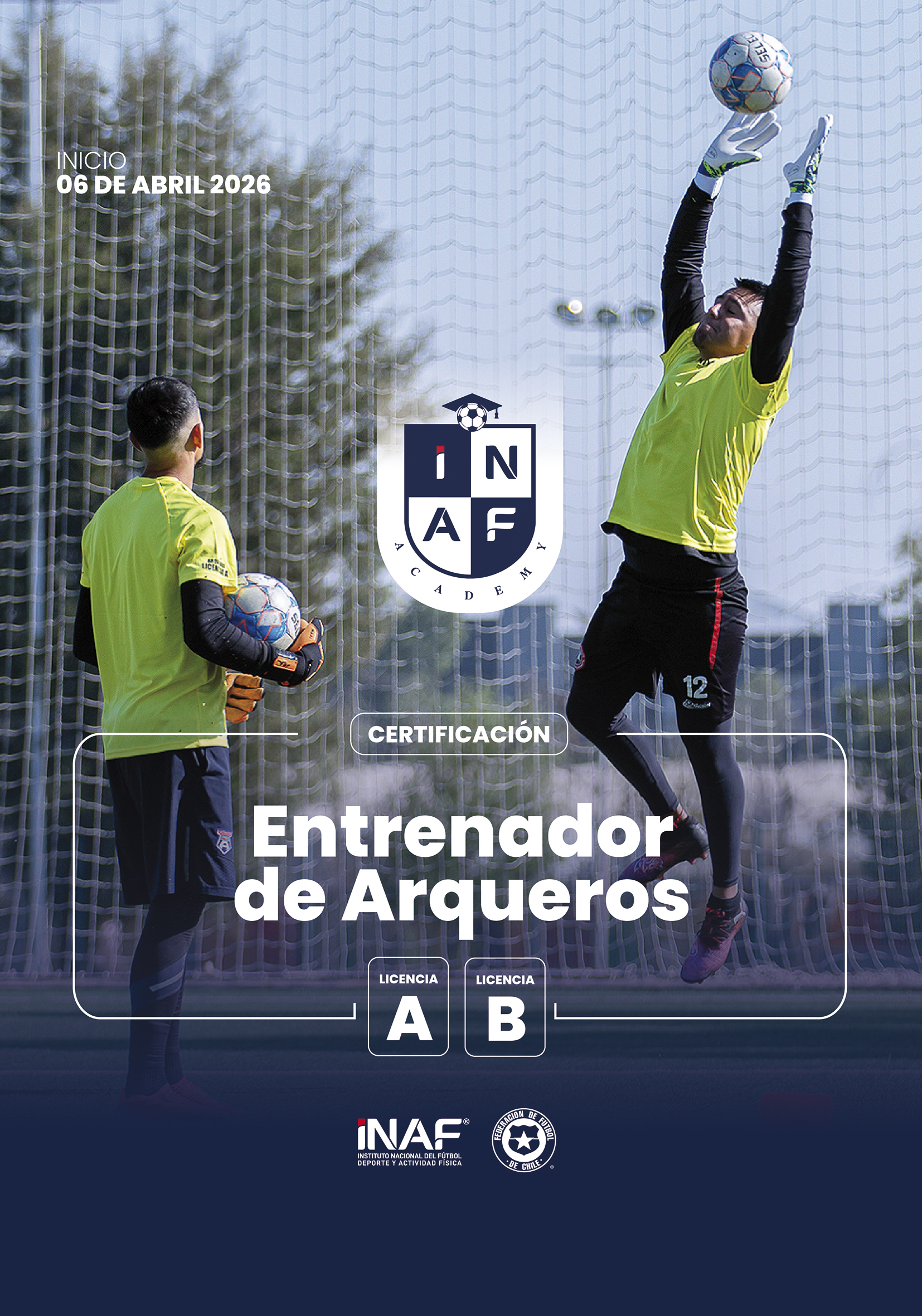 ENTRENADOR DE ARQUEROS LICENCIA A Y B 