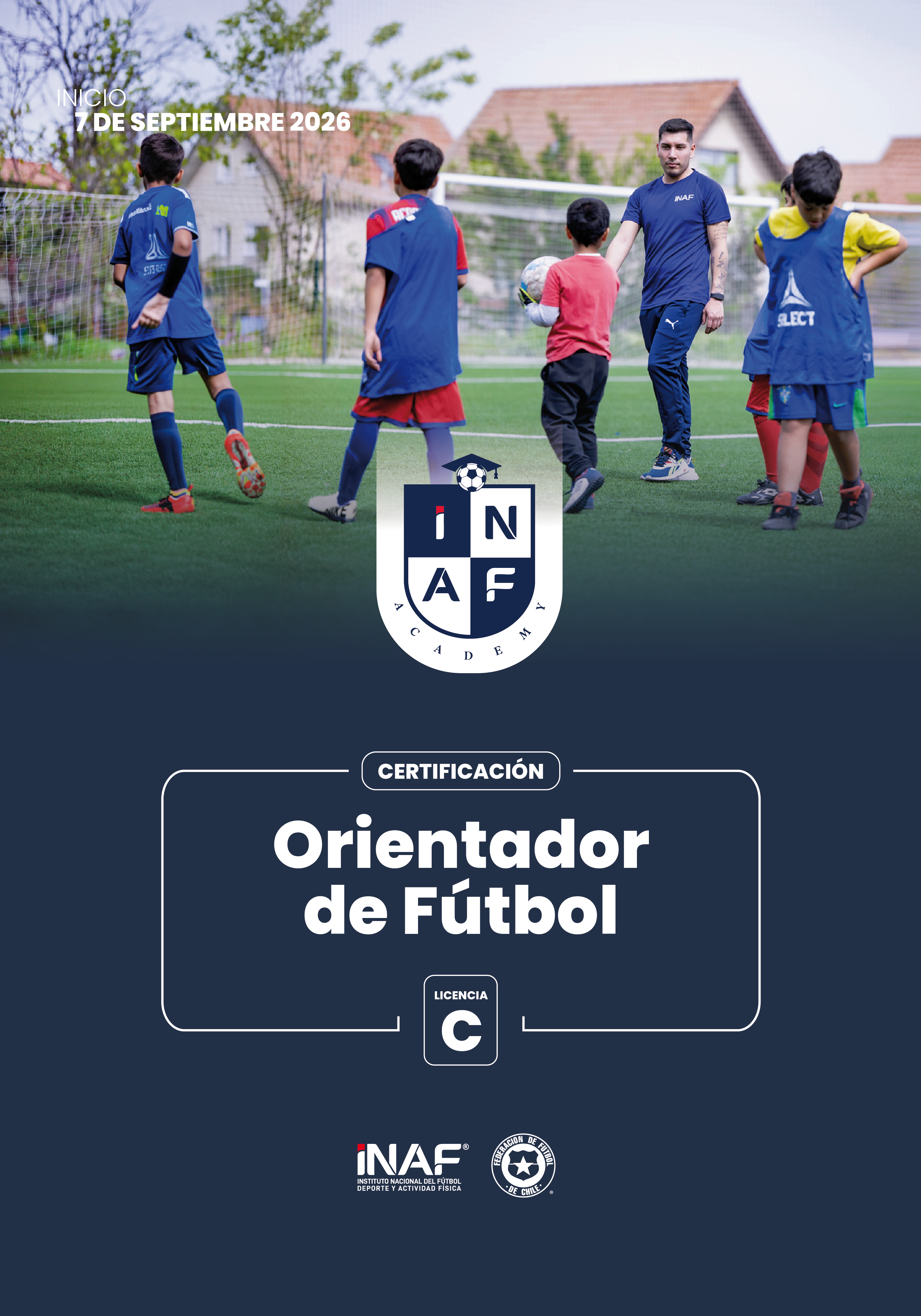 CERTIFICACIÓN ORIENTADOR DE FÚTBOL,  LICENCIA C